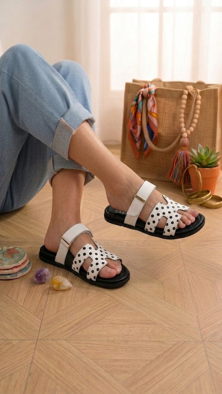 Medicated Soft Sole with polka dot
