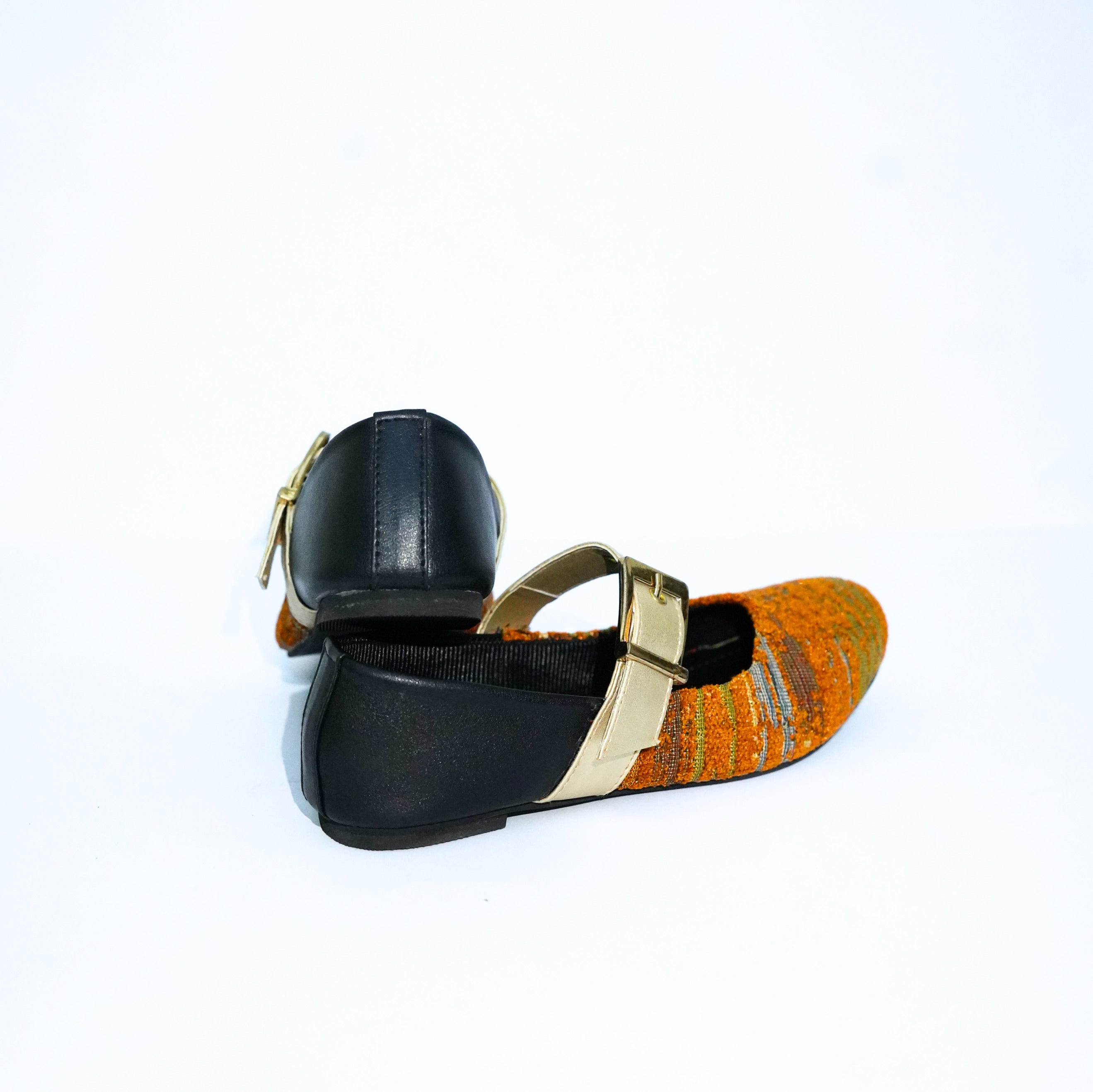 Tribal Tapestry Buckled Mustard