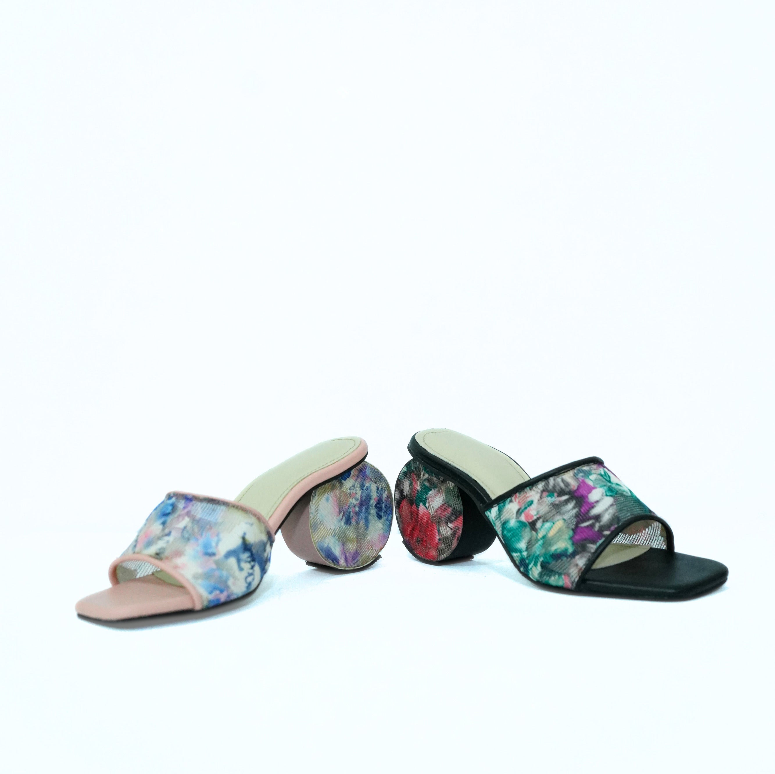 Pastel Floral Sphere black