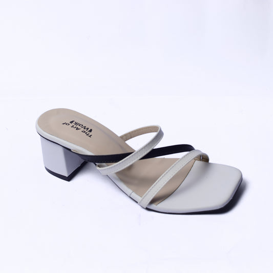 Monochrome Block Heels