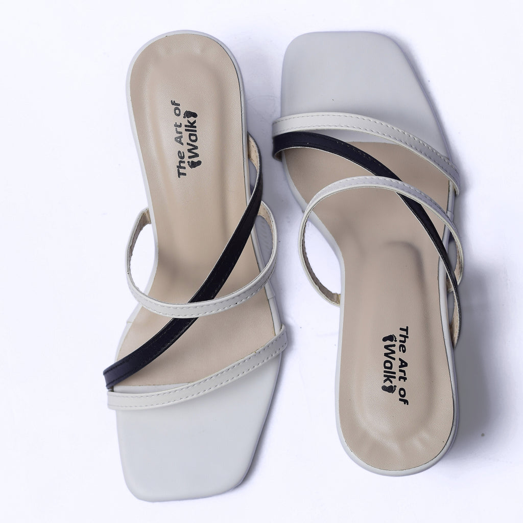 Monochrome Block Heel