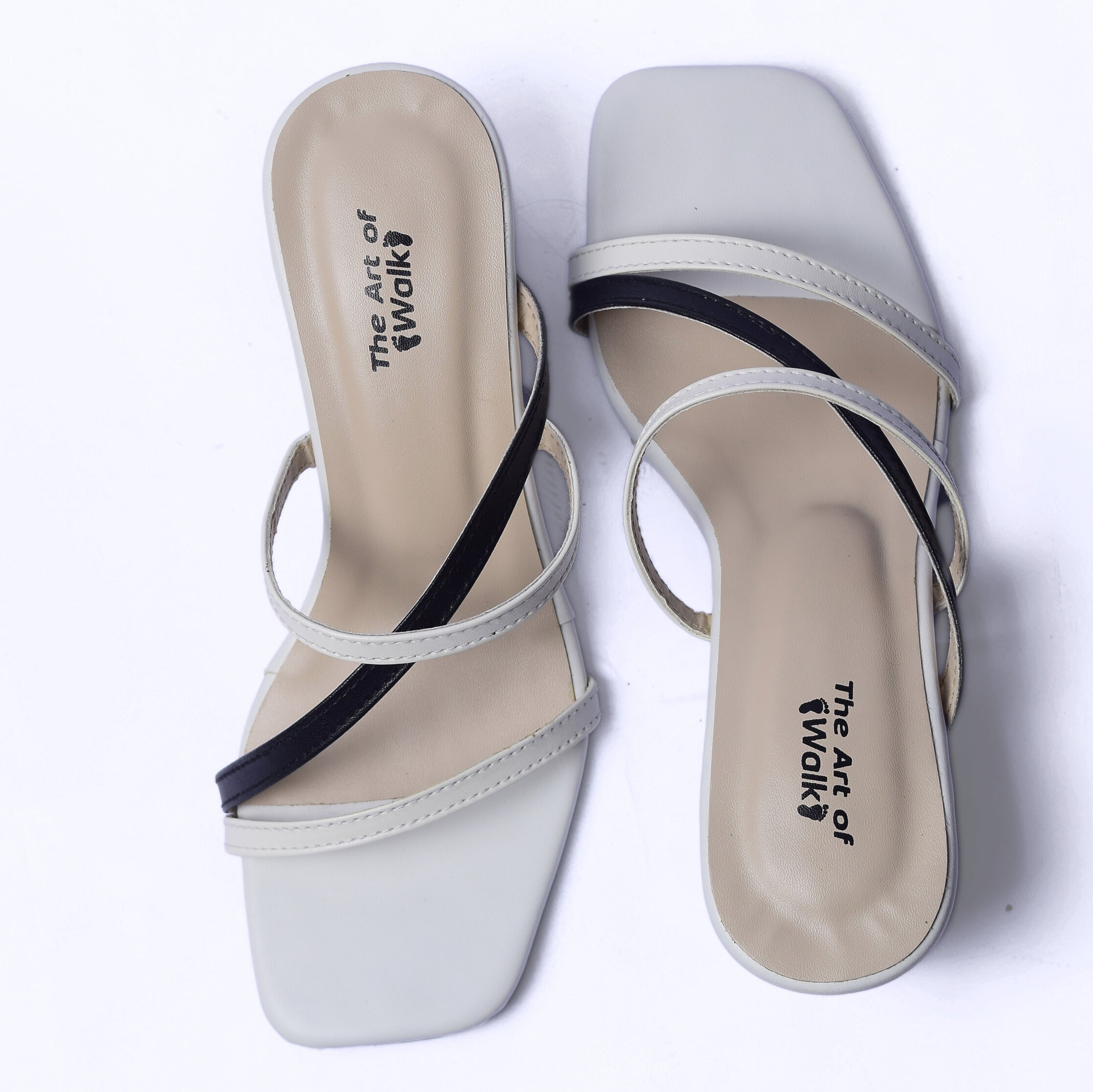 Monochrome Block Heel