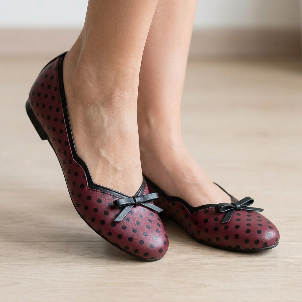 Polka Dot Ballet Pumps