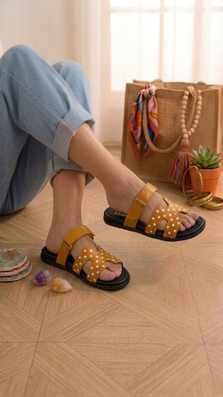 Medicated Soft Sole with polka dot