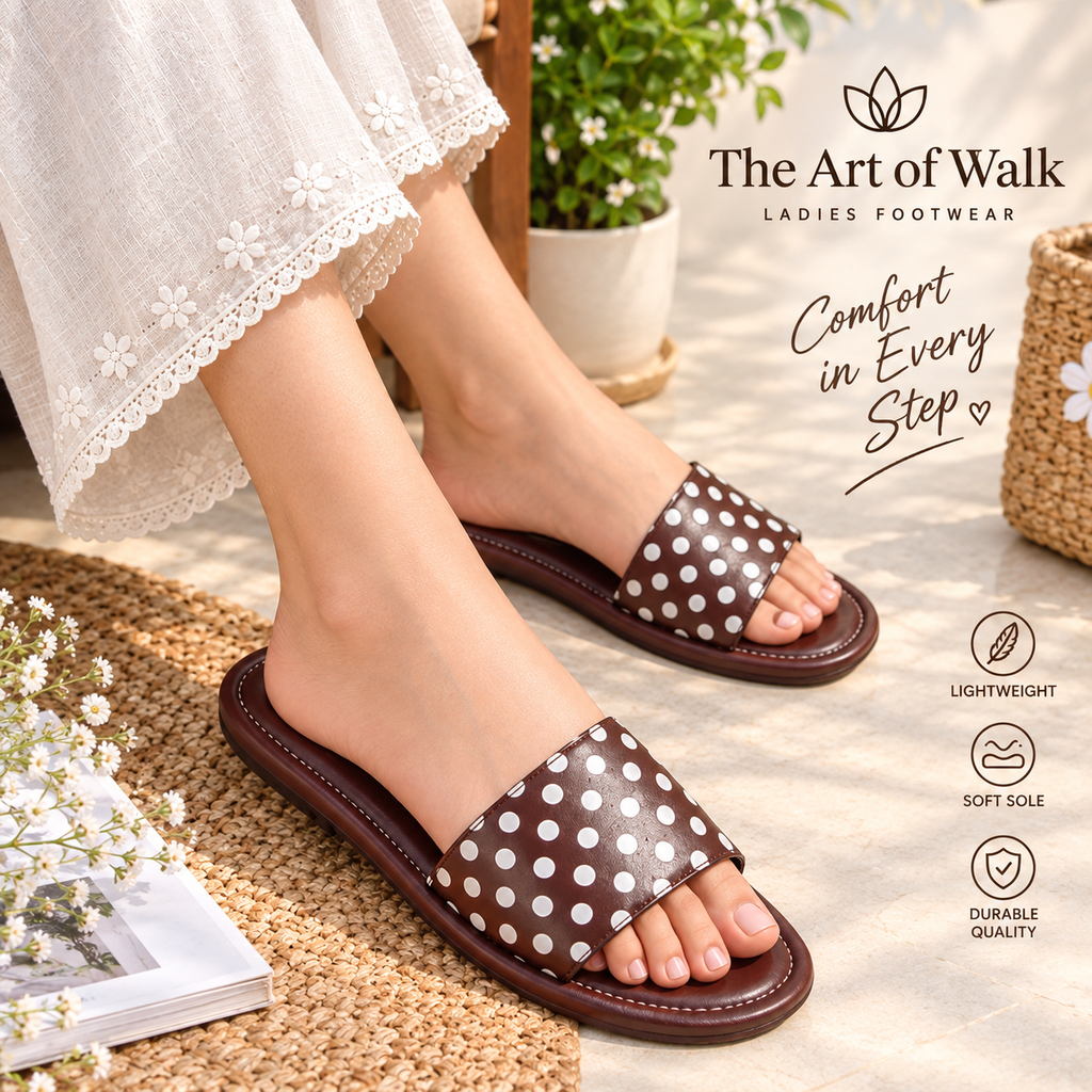 Polka Dot Comfort Slides